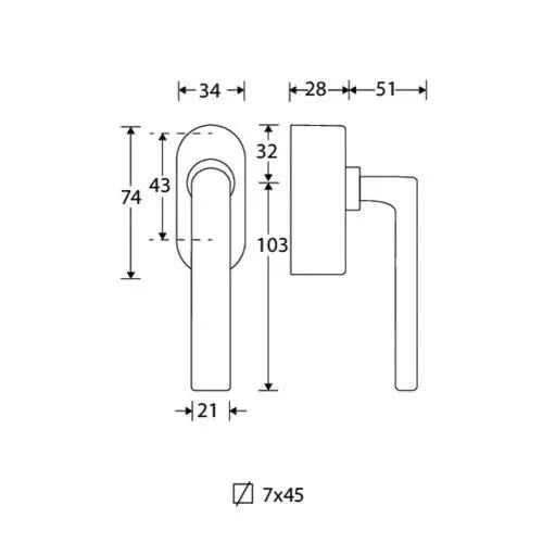 Artitec Mi Satori SKG3 Draaikiepgarnituur afsluitbaar Padania/Elegant messing gelakt