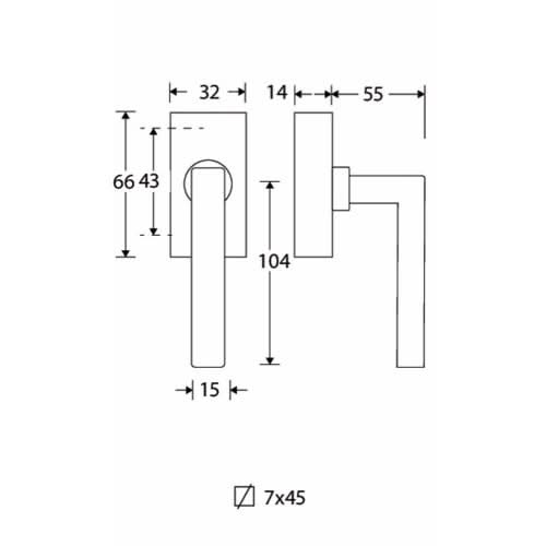 Artitec Mi Satori Draaikiepgarnituur Kare/Bauhaus mat chroom