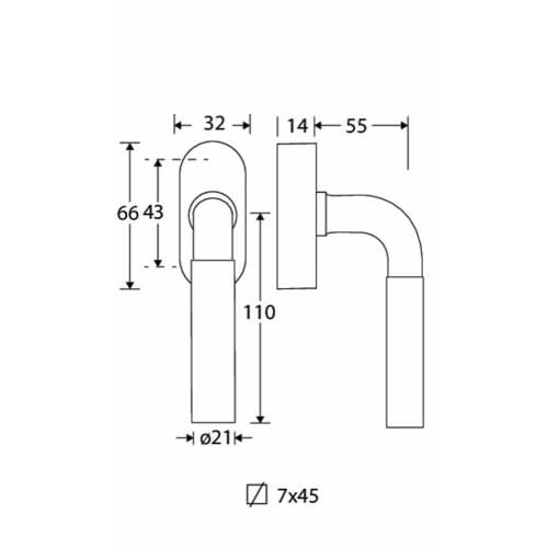 Artitec Mi Satori Draaikiepgarnituur Frankfurt/Elegant glans nikkel
