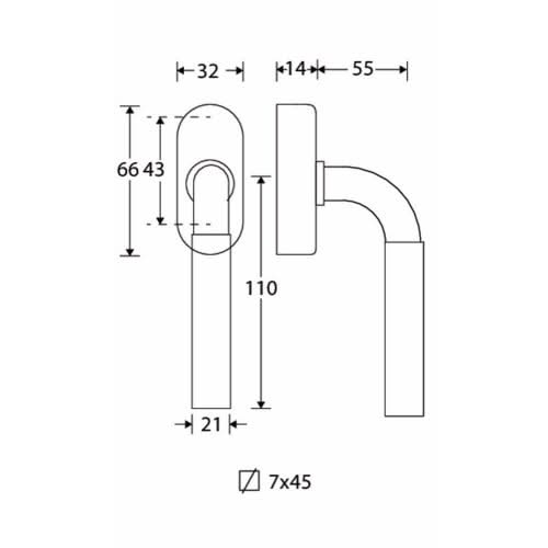 Artitec Mi Satori Draaikiepgarnituur Frankfurt/Elegant glans nikkel