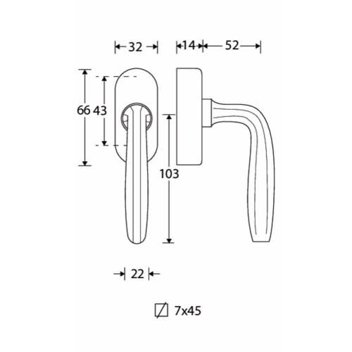 Artitec Mi Satori Draaikiepgarnituur Banaan/Elegant messing gelakt