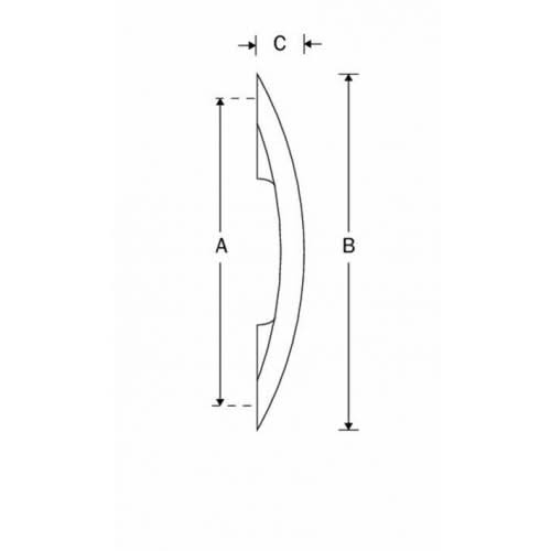 Artitec Meubelgreep Bow 208mm mat nikkel gelakt