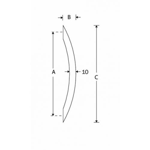 Artitec Meubelgreep Arch 370mm rvs glans