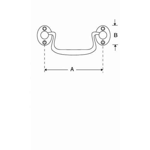 Artitec Meubelgreep Liscio 75mm glans nikkel