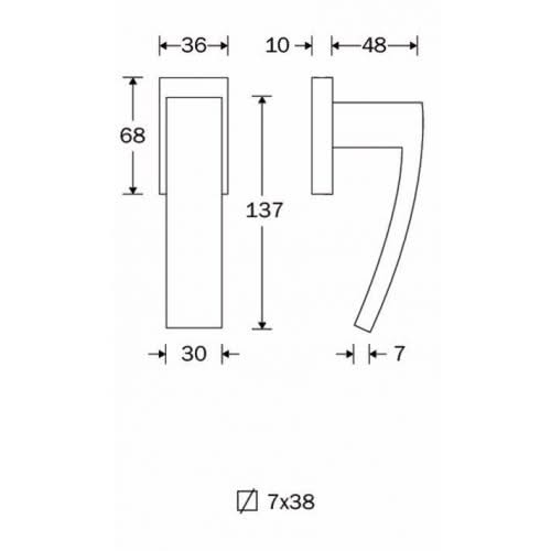 Artitec Mi Satori Draaikiep raamkruk My mat nikkel ongelakt