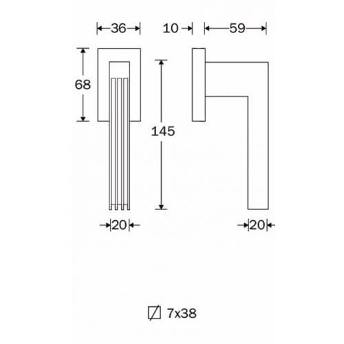 Artitec Mi Satori Draaikiep raamkruk Maya mat nikkel ongelakt