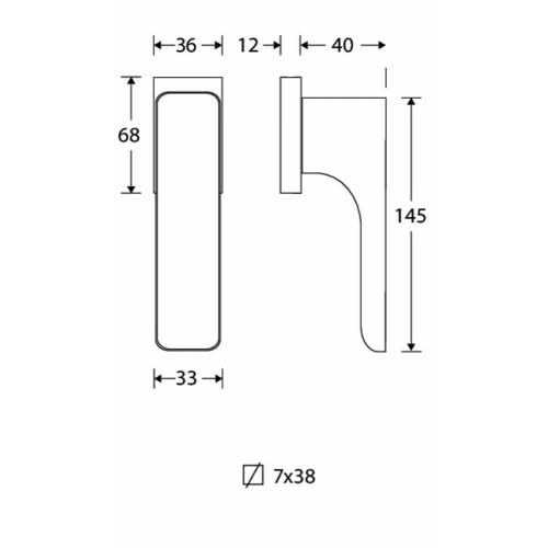 Artitec Mi Satori Draaikiep raamkruk Maximal mat nikkel ongelakt