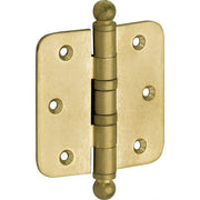 Artitec Mi Satori Kogellagerscharnier ronde hoek bol 89x89mm messing antiek - Deurbeslag-expert