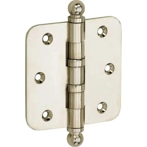 Artitec Mi Satori Kogellagerscharnier ronde hoek bol 76x76mm glans nikkel - Deurbeslag-expert
