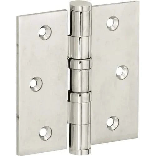 Artitec Mi Satori Kogellagerscharnier rechte hoek vlak 76x76mm glans nikkel - Deurbeslag-expert