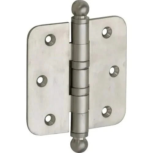 Artitec Mi Satori Kogellagerscharnier ronde hoek bol 76x76mm mat nikkel ongelakt - Deurbeslag-expert