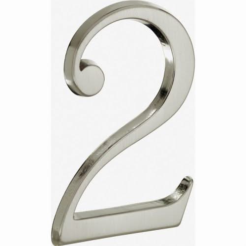 Artitec Mi Satori Huisnummer Roman 120mm-2 mat nikkel PVD, huisnummer, huisnummer bord, huisnummer kopen, huisnummerbord, huisnummerbord kopen