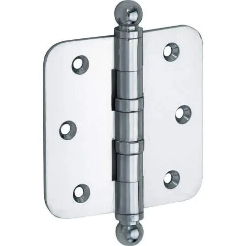 Artitec Mi Satori Kogellagerscharnier ronde hoek bol 89x89mm glans chroom - Deurbeslag-expert