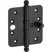 Artitec Mi Satori Kogellagerscharnier SKG3 ronde hoek bol 89x89mm mat zwart - Deurbeslag-expert
