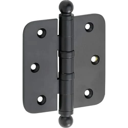 Artitec Mi Satori Kogellagerscharnier ronde hoek bol 76x76mm mat zwart - Deurbeslag-expert