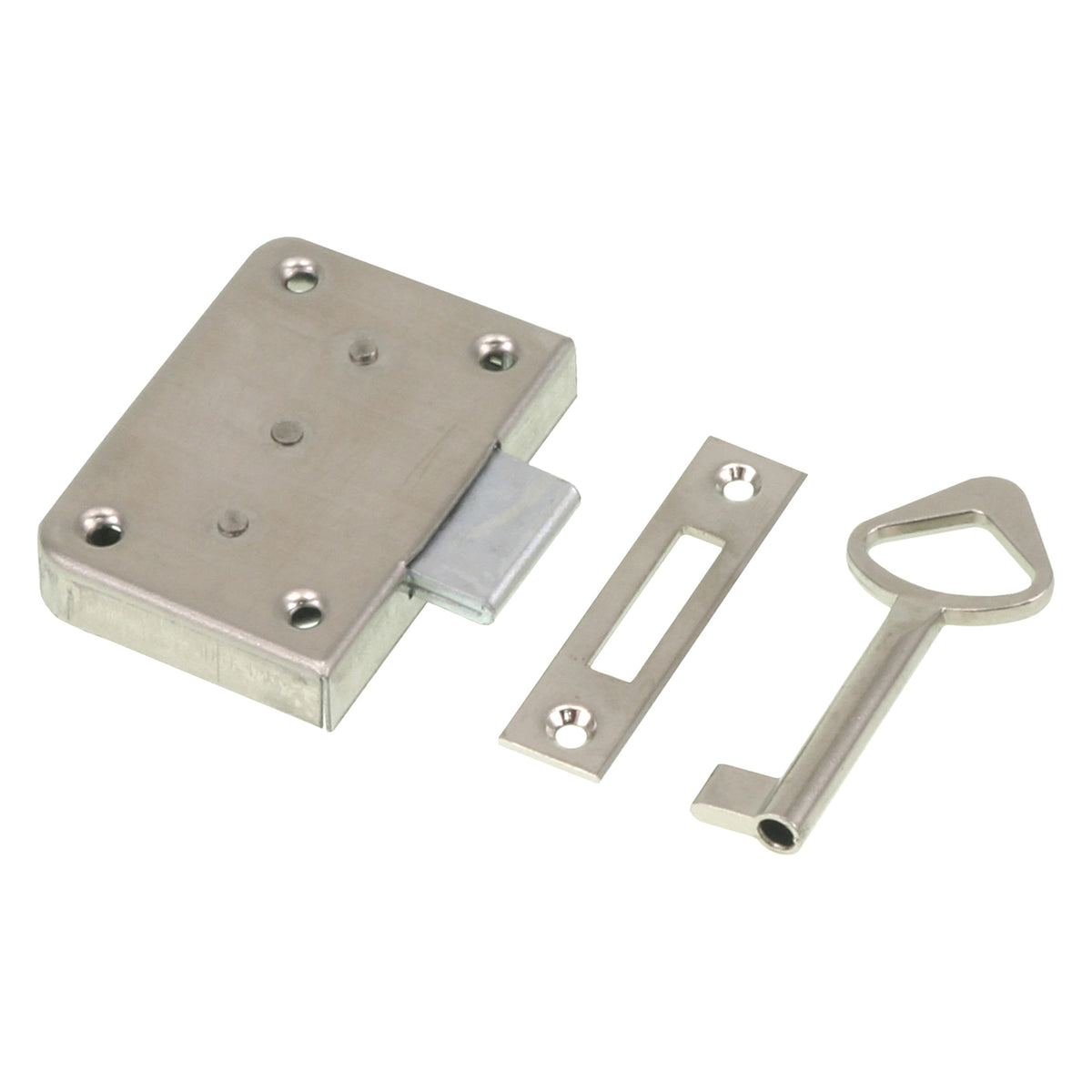 Starx meubelslot - opleg - rechts en links - 20 mm - vernikkeld