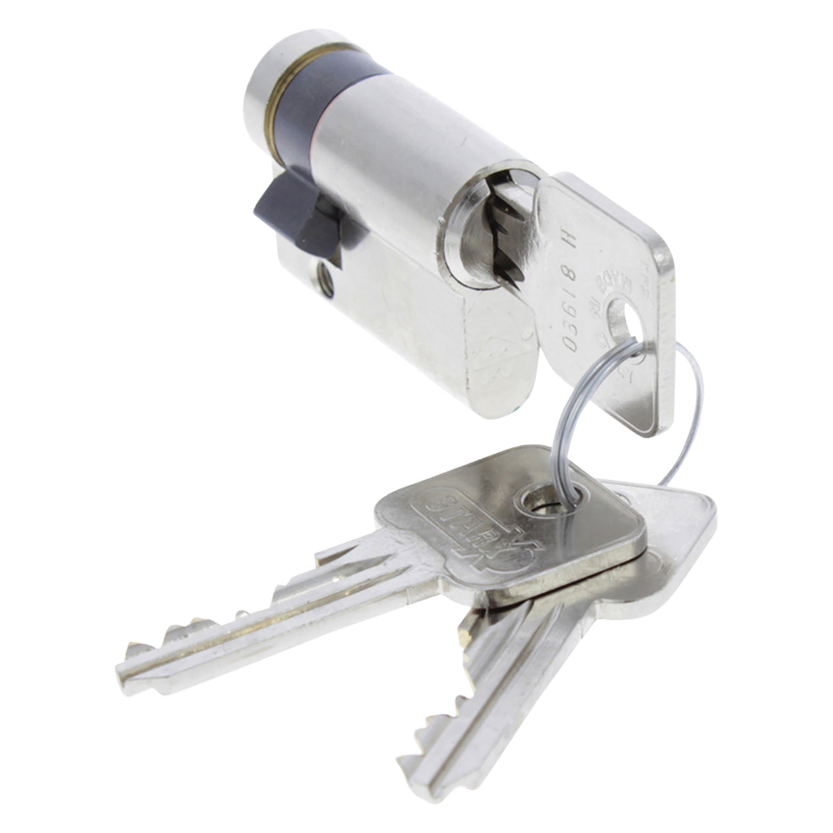 Starx profielcilinder - half - SKG** - 40 mm - messing - vernikkeld