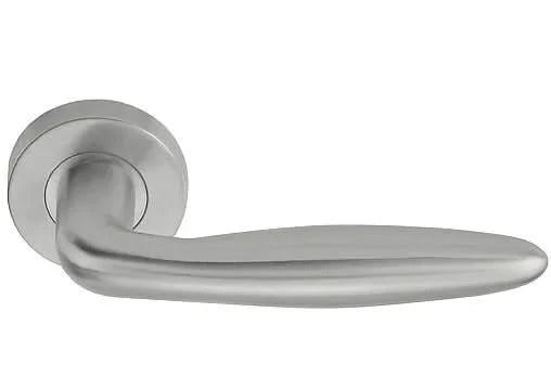 Deurkruk Cavetto | ronde rozet | RVS mat