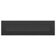 Artitec Brievenbus Briefplaat QUATTRO rechthoek zwart