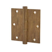 Hard Brass kogelscharnier 89x89 mat brons – vooraanzicht