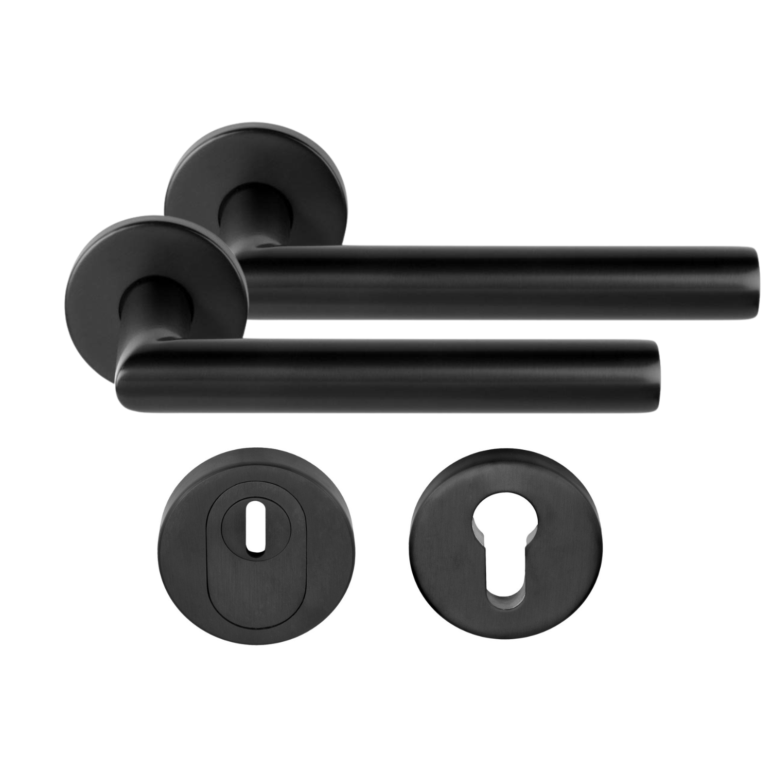 Formani | Achterdeurset | LB2-19 kruk/kruk | Zwart PVD | SKG3