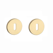 Aprile | Premium Sleutelrozet | Ø52x7mm | Rond | Goud gepolijst PVD - Deurbeslag-expert