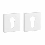 Aprile Comfort profielcilinderrozet vierkant 53 x 53 mm wit – vooraanzicht
