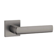 Aprile | Deurkruk Hosta | op vierkant rozet | Gunmetal - Deurbeslag-expert