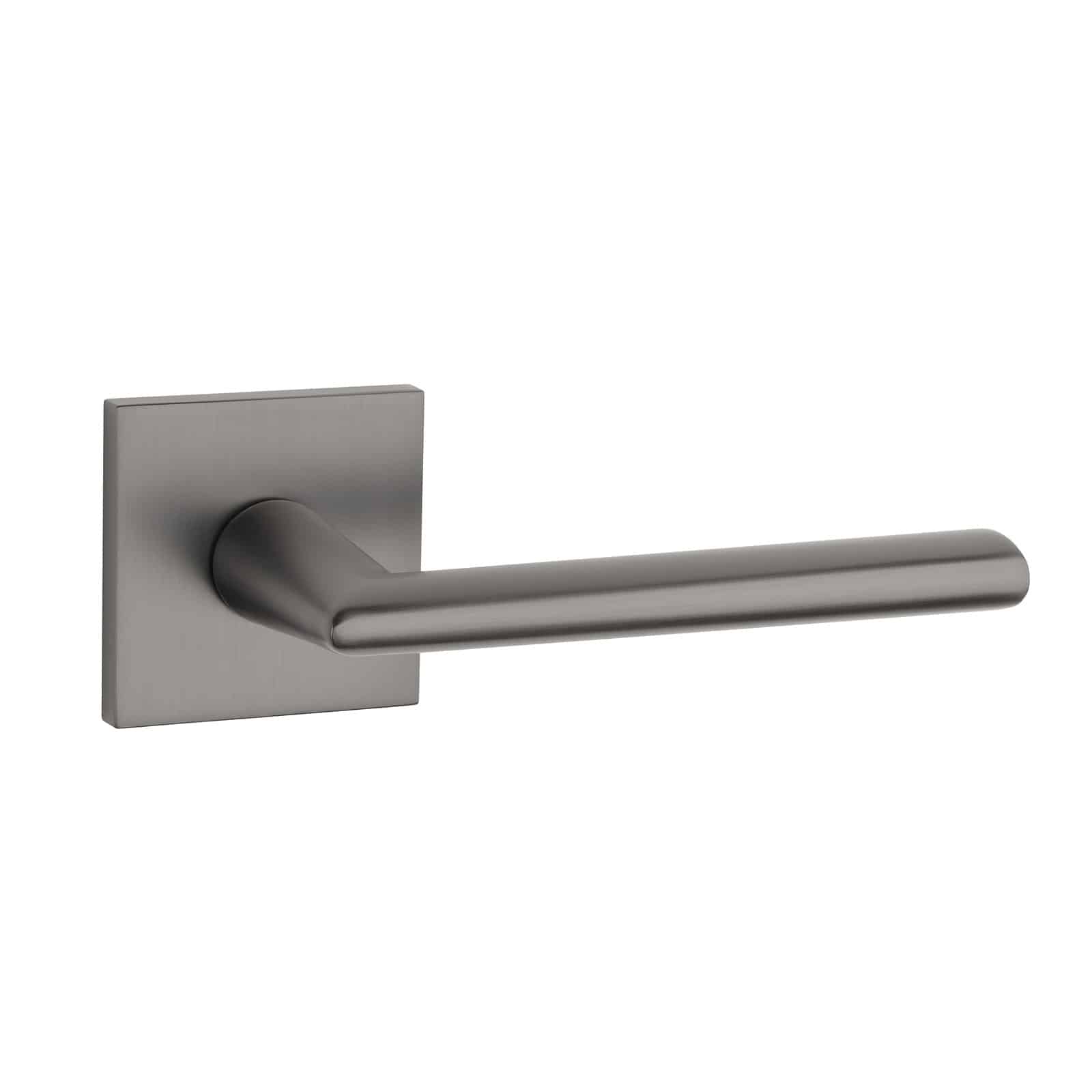Aprile | Deurkruk Primula | op vierkant rozet | Gunmetal - Deurbeslag-expert