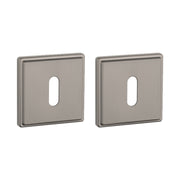 Aprile | Premium Sleutelrozet | 52x52x7mm | Vierkant | Grafiet - Deurbeslag-expert