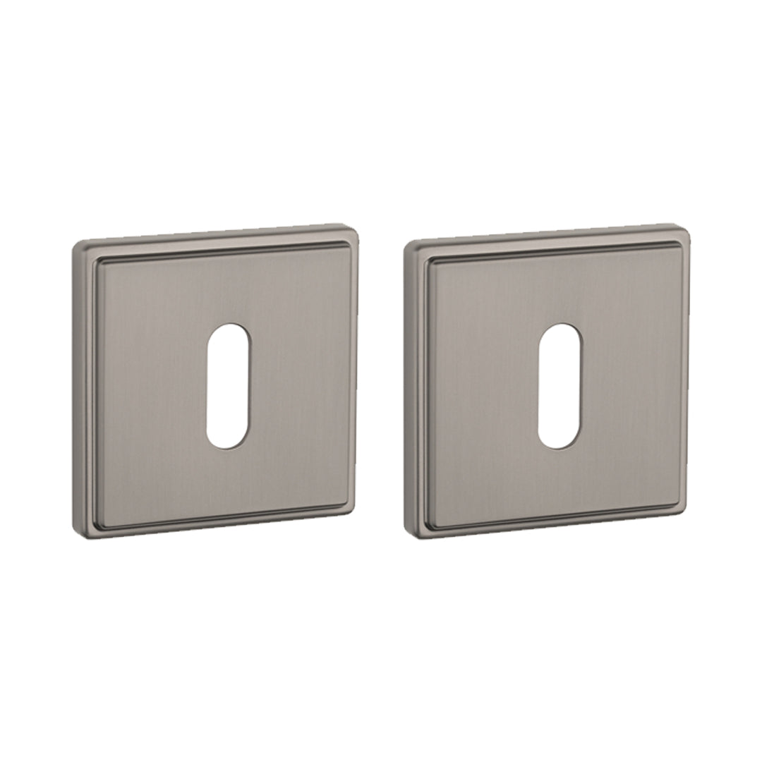 Aprile | Premium Sleutelrozet | 52x52x7mm | Vierkant | Grafiet - Deurbeslag-expert