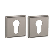 Aprile | Premium Cilinderrozet | 52x52x7mm | Vierkant | Grafiet (gunmetal) - Deurbeslag-expert