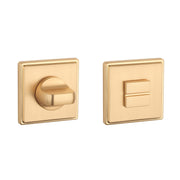Aprile | Premium WC-garnituur | 52x52x7mm | Vierkant | Mat goud - Deurbeslag-expert