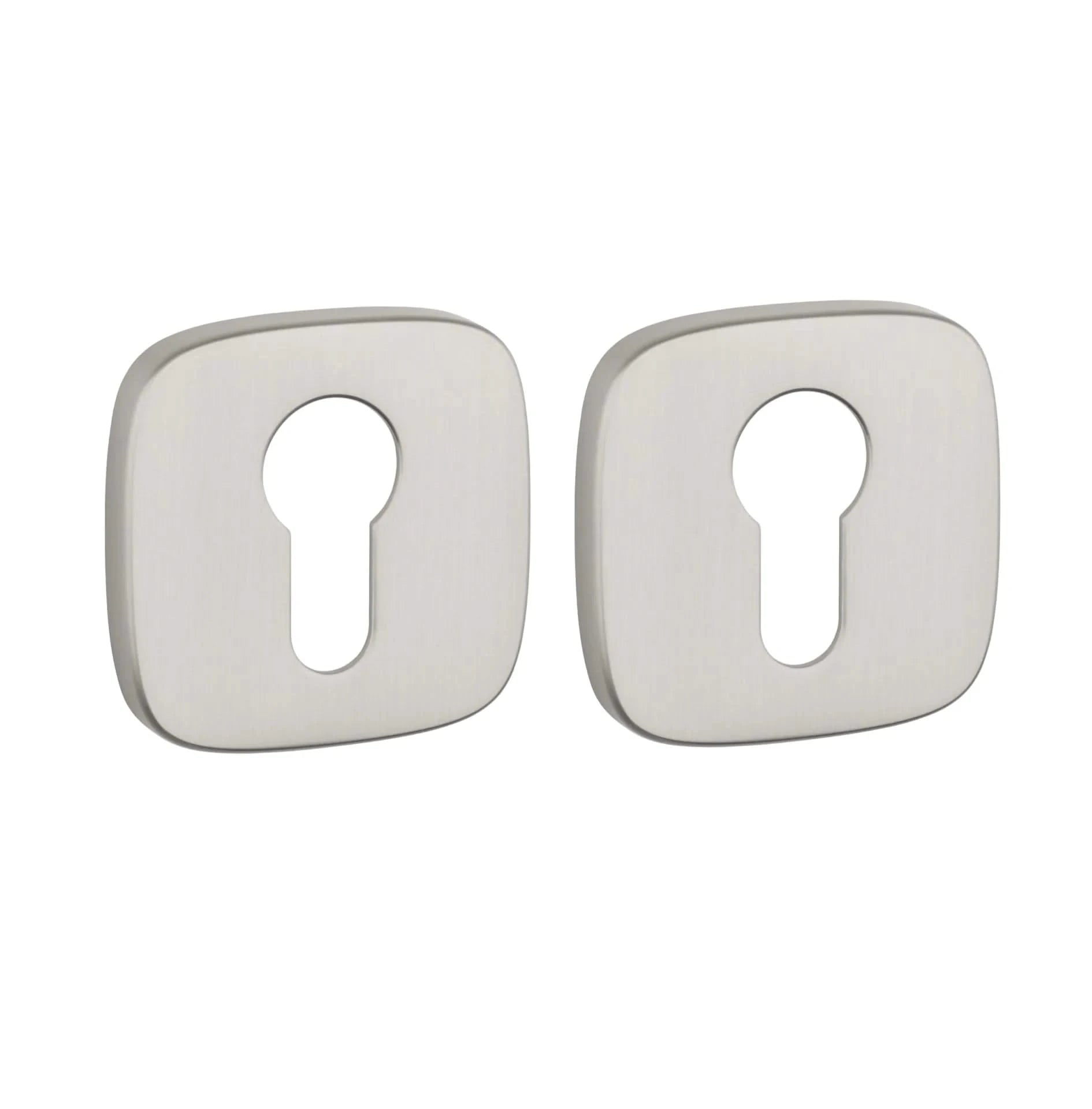 Cilinderrozet Afgerond Nikkel