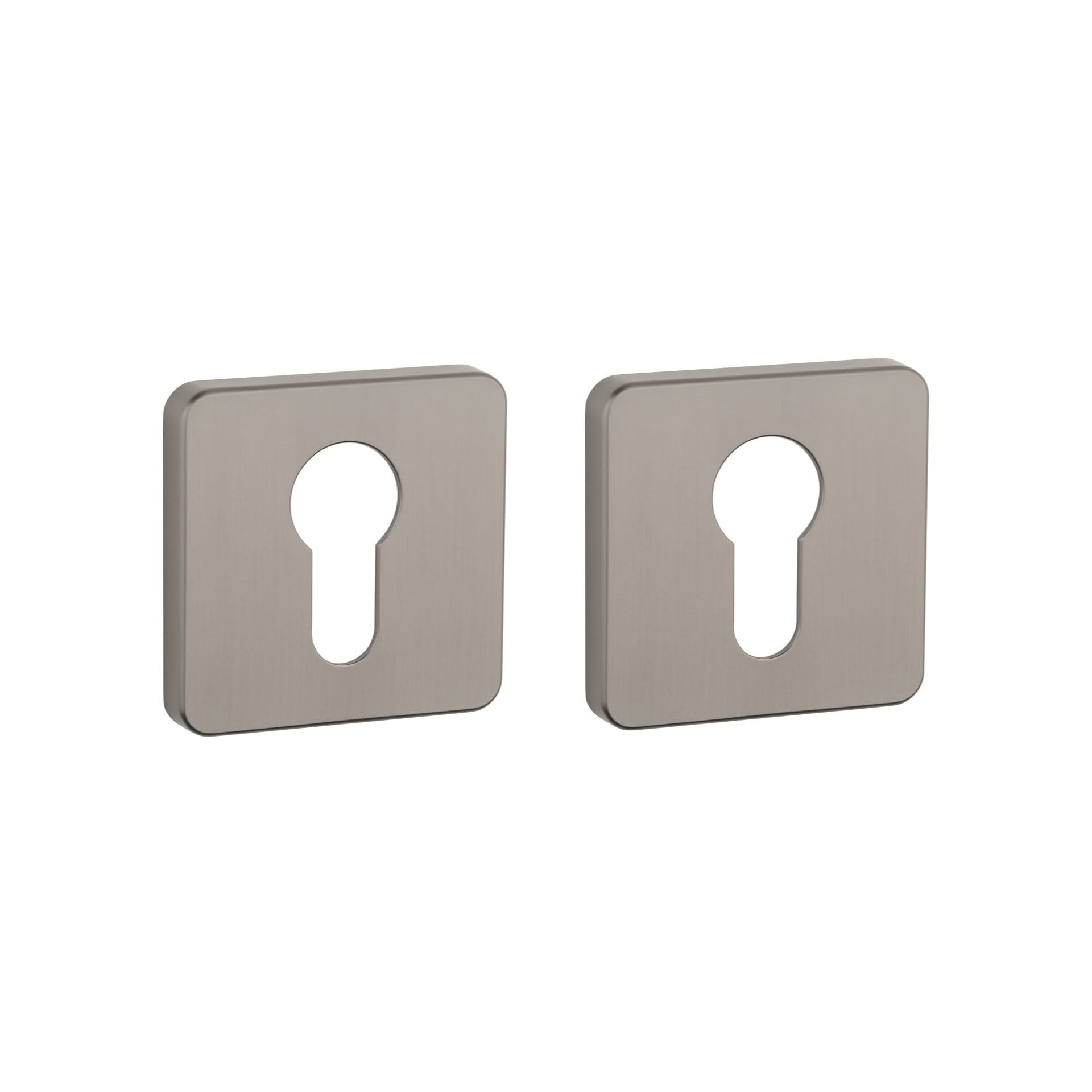 Aprile | Premium Cilinderrozet | 52x52x7mm | Vierkant afgerond | Grafiet - Deurbeslag-expert