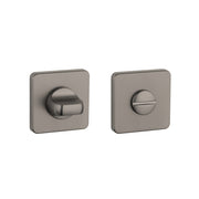 Aprile | Premium WC-garnituur | 52x52x7mm | Vierkant afgerond | Grafiet - Deurbeslag-expert