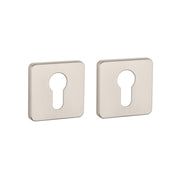 Aprile | Premium Cilinderrozet | 52x52x7mm | Vierkant afgerond | Mat nikkel - Deurbeslag-expert