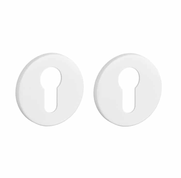 Aprile | Prestige Cilinderrozet | Ø52x7mm | Rond | Mat wit - Deurbeslag-expert