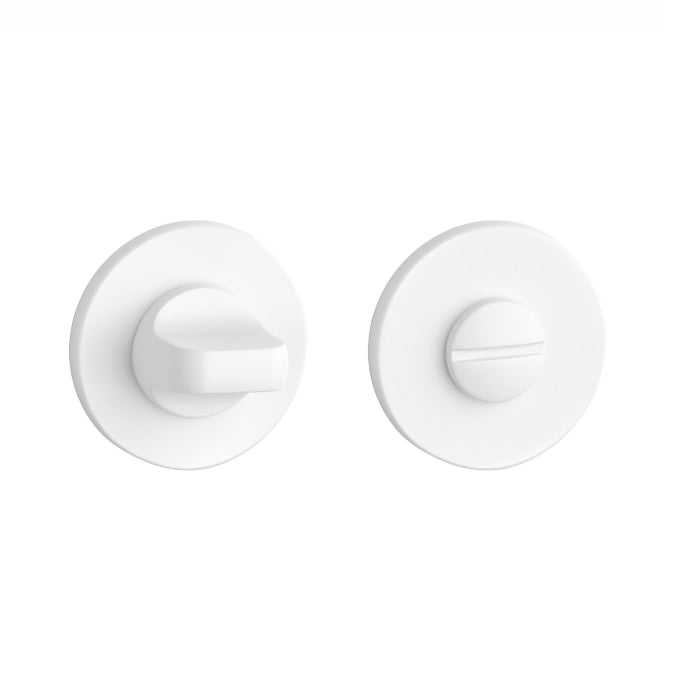 Aprile WC-garnituur rond mat wit, vooraanzicht