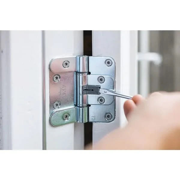 AXA Titan Glijlager veiligheidsscharnier SKG*** 89 x 89 x 25 mm met ronde hoek exclusief schroeven - Deurbeslag-expert