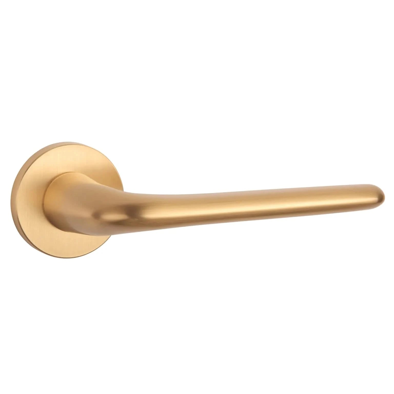 Aprile Massieve Deurkruk Azalia Mat Goud Op Rond Rozet