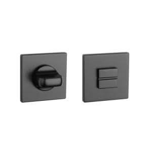 Aprile | Prestige WC garnituur rozet | 52x52x5mm | Zwart