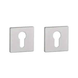 Aprile | Prestige Profielcilinder rozet | 52x52x5mm | Chroom geborsteld