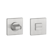 Aprile Prestige WC-garnituur rozet Chroom geborsteld 52 x 52 mm - vooraanzicht