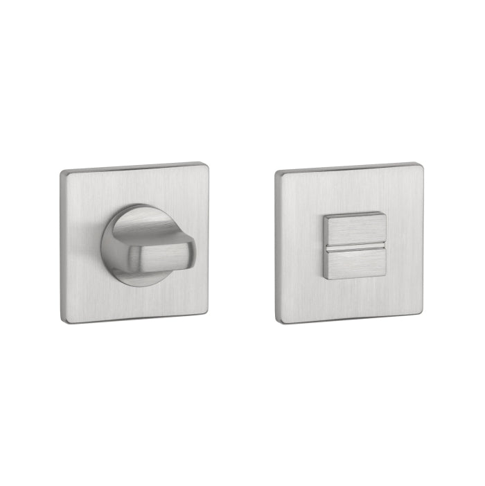 Aprile Prestige WC-garnituur rozet Chroom geborsteld 52 x 52 mm - vooraanzicht