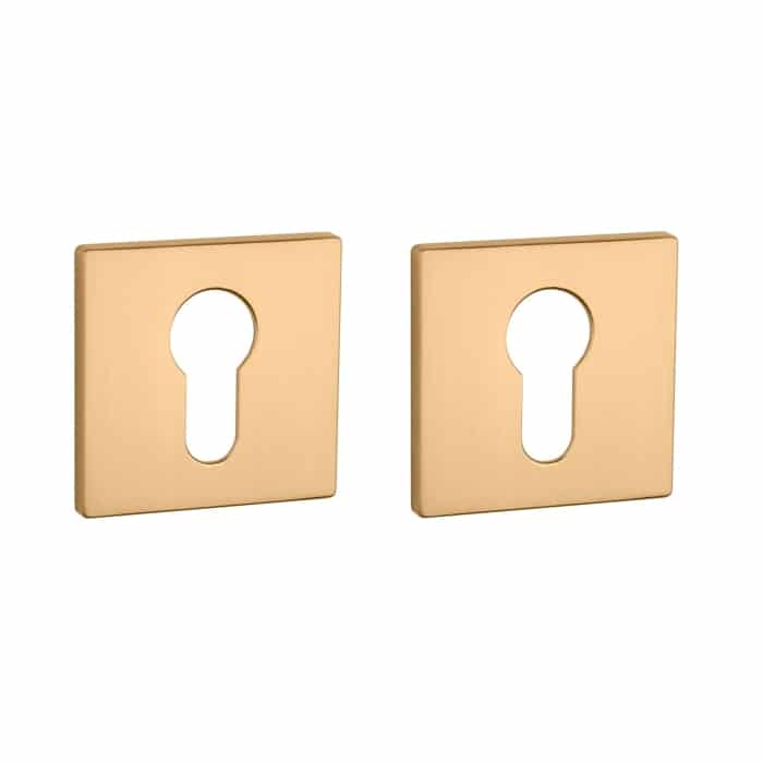 Aprile | Prestige Profielcilinder rozet | 52x52x5mm | Goud Mat