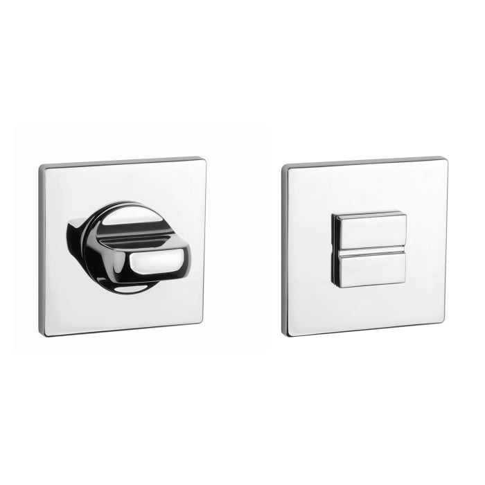 Aprile Prestige WC-garnituur rozet Chroom gepolijst 52 x 52 mm - vooraanzicht