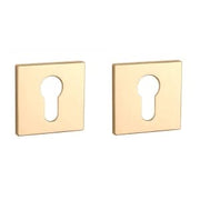 Aprile | Prestige Profielcilinder rozet | 52x52x5mm | Goud gepolijst