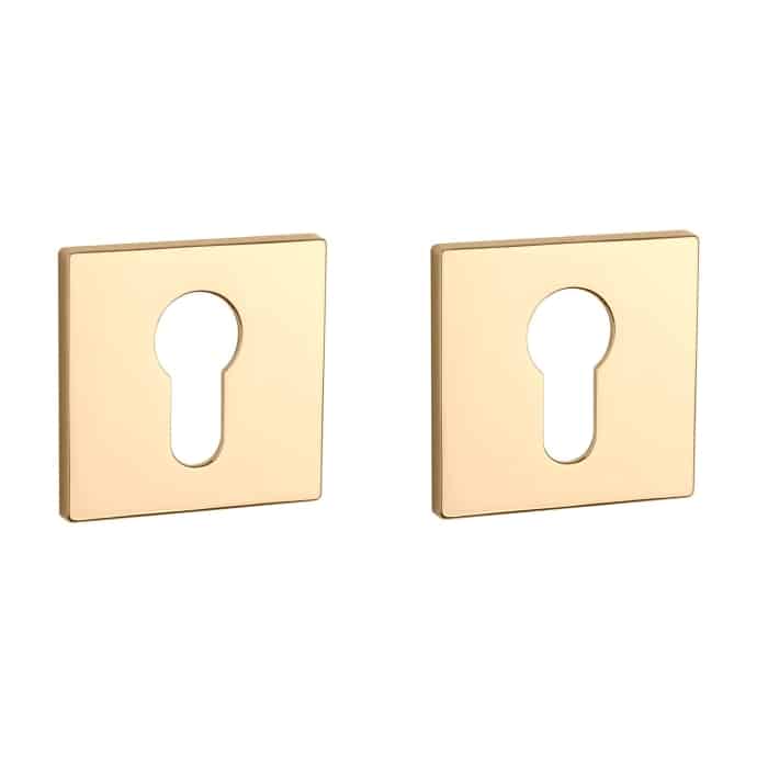 Aprile | Prestige Profielcilinder rozet | 52x52x5mm | Goud gepolijst