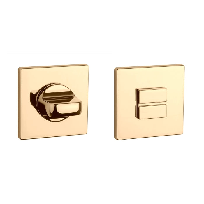 Aprile Prestige WC-garnituur rozet Goud gepolijst 52 x 52 mm - vooraanzicht